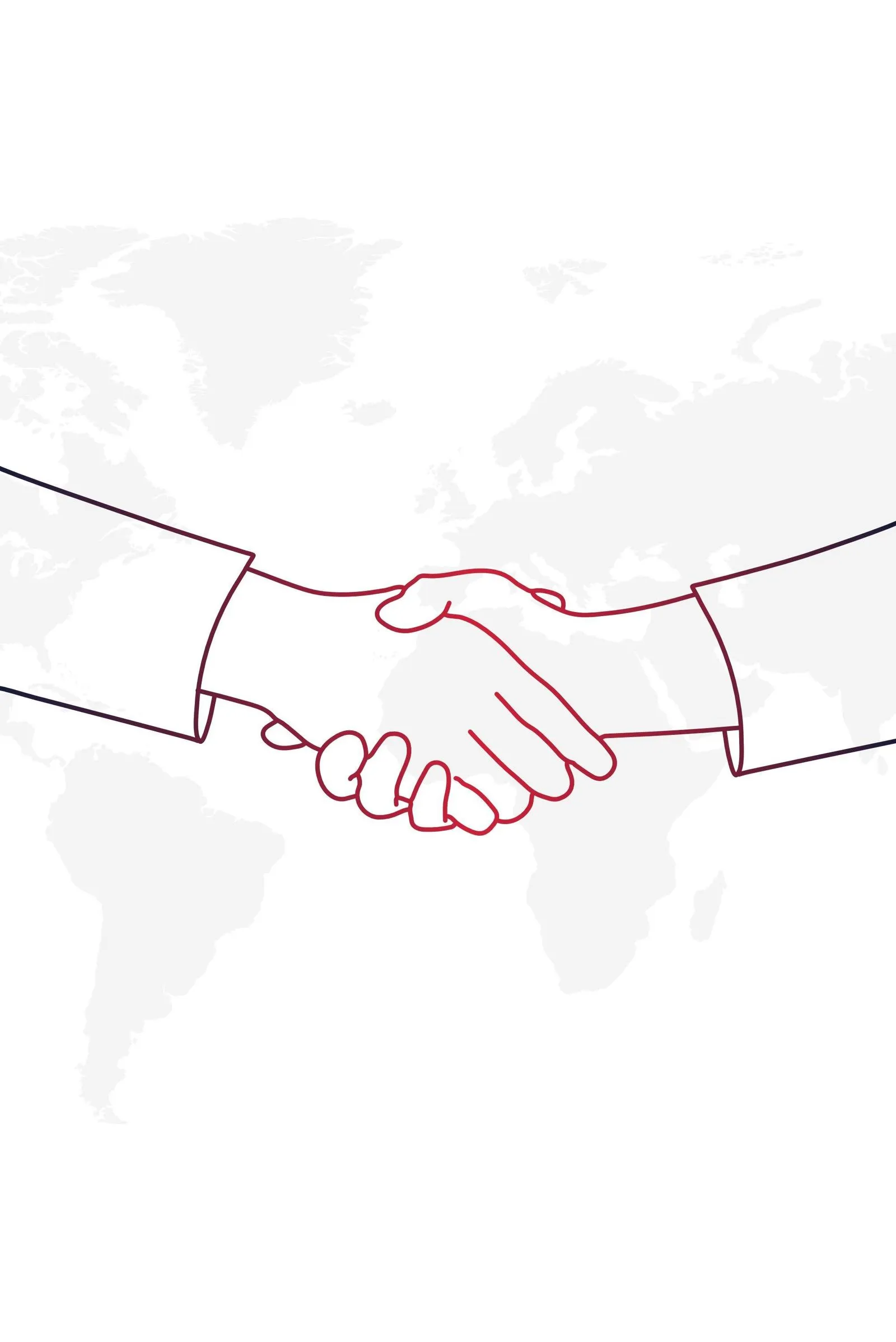 Two hands shaking in partnership agreement